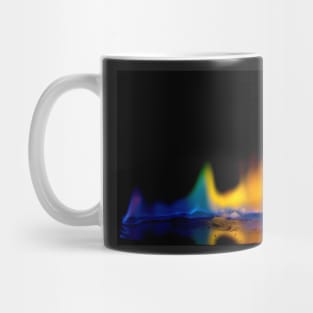 Rainbow Colored Fire Mug